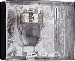 Fragrances, Perfumes, Cosmetics Paco Rabanne Invictus Eau - Set (edt/100ml + edt mini/10ml) 