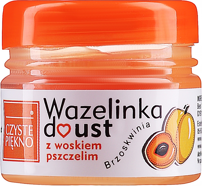 Peach Lip Vaseline - Czyste Piekno — photo N3