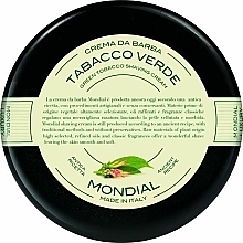 Plexi Tabacco Verde Shaving Cream - Mondial Shaving Cream Wooden Bowl — photo N2