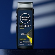 3in1 Shower Gel - Nivea Men Deep Sport MAXXTECH Shower Gel — photo N5