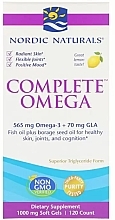 Dietary Supplement "Omega-3-6-9", lemon, 565 mg - Nordic Naturals Complete Omega Lemon — photo N1