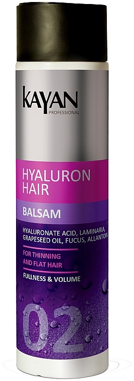Thinning & Flat Hair Balm - Kayan Professional Hyaluron Hair Balsam — photo N1