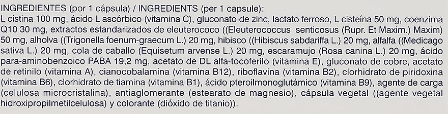 Dietary Supplement 'Vitamins & Iron Replenishment' - Simildiet Laboratorios Distonicum — photo N22