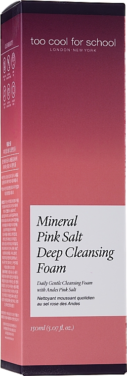 Cleansing Foam - Too Cool For School Mineral Pink Salt Deep Cleansing Foam — photo N5