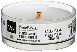 Fragrances, Perfumes, Cosmetics Scented Candle in Glass - Woodwick Petite Candle Solar Ylang Ylang