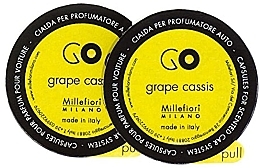 Fragrances, Perfumes, Cosmetics Vineyard Aroma Car Cartridge, 2 pcs - Millefiori Milano Go Grape Cassis Capsules