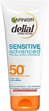 Fragrances, Perfumes, Cosmetics Sun Protection Body Milk - Garnier Delial Ambre Solaire Sensitive Advanced SPF50+