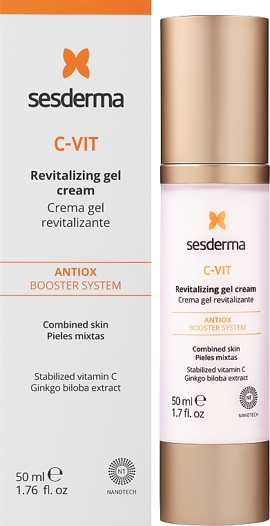 Facial Gel Cream - SesDerma Laboratories C-Vit Revitalizing Gel Cream — photo N2