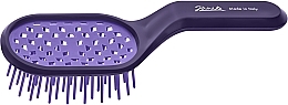 Hair Brush, purple - Janeke Curvy Superbrush — photo N3