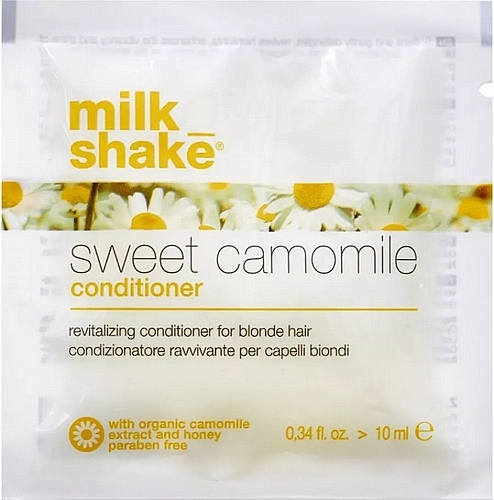 Repairing Conditioner for Blonde Hair - Milk Shake Sweet Camomile Conditioner (sample) — photo N4