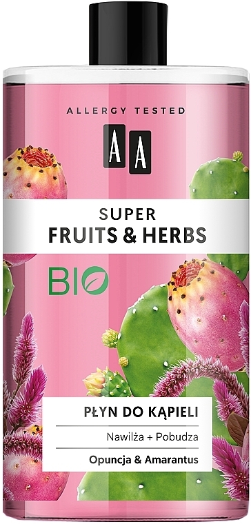 Bubble Bath "Prickly Pear and Amaranth" - AA Super Fruits & Herbs Bath Foam — photo N1