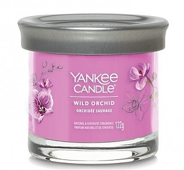 Scented Candle in Glass 'Wild Orchid' - Yankee Candle Singnature Tumbler — photo N1