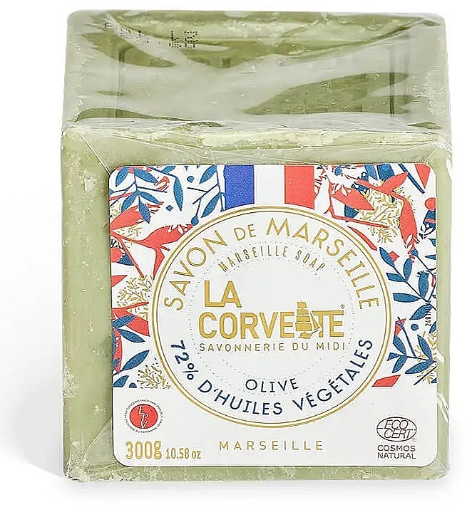 Traditional Marseille Soap - La Corvette Cube Olive 72% Soap Limited Edition — photo N13