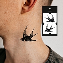 Temporary Tattoo "Two Swallows" - Tattooshka — photo N5