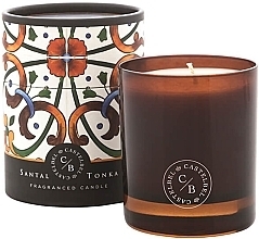 Sandalwood & Tonka Beans Scented Candle - Castelbel Portuguese Tiles Santal & Tonka Scented Candle — photo N1