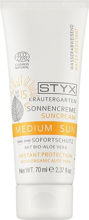 Facial Sun Cream - Styx Naturcosmetic Sun Cream SPF 15 — photo N1