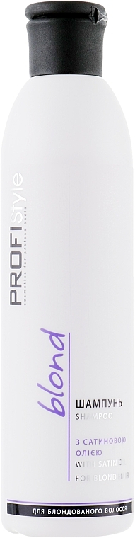 Satin Oil Shampoo - Profi Style Blond With Satin Oil Shampoo — photo N1