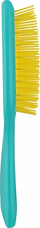 Hair Brush, turquoise and yellow - Janeke Superbrush — photo N21