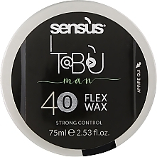 Fragrances, Perfumes, Cosmetics Matte Hair Wax - Sensus Tabu Flex Wax 40