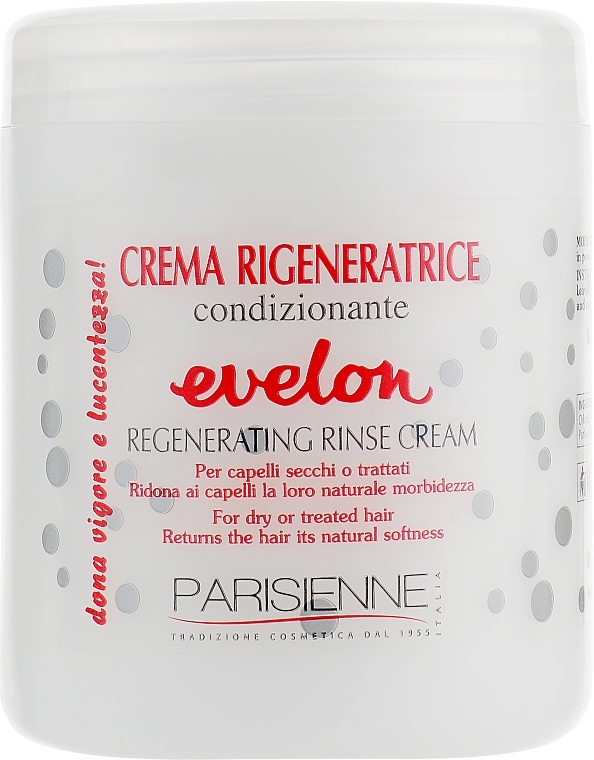 Repairing Hair Mask "White" - Parisienne Italia Evelon Regenerating Cream — photo N33