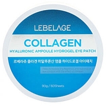 Fragrances, Perfumes, Cosmetics Hydrogel Eye Patches - Lebelage Collagen Hyaluronic Ampoule Hydrogel Eye Patch