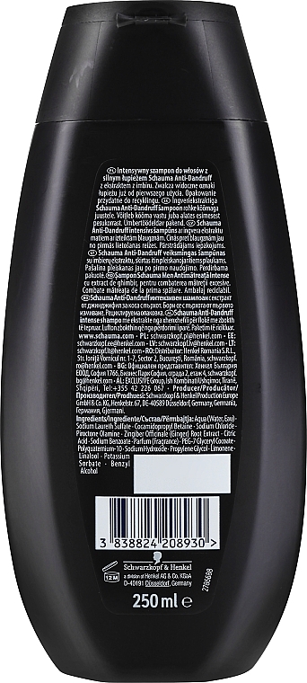 Intensive Shampoo for Men - Schauma Anti-Dandruff Intensive Shampoo Men — photo N4