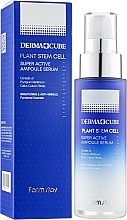 Stem Cells Face Serum - FarmStay Derma Cube Plant Stem Cell Super Active Ampoule Serum — photo N5