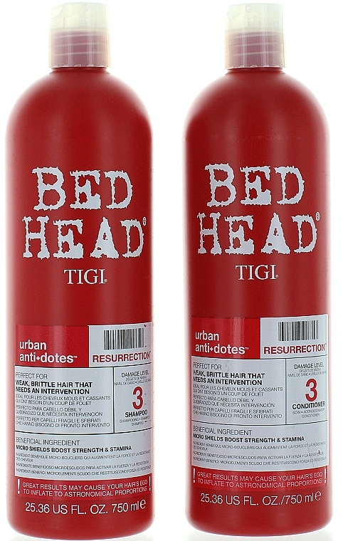 Set - Tigi Bed Head Resurrection Shampoo&Conditioner (sh/750ml + cond/750ml) — photo N2