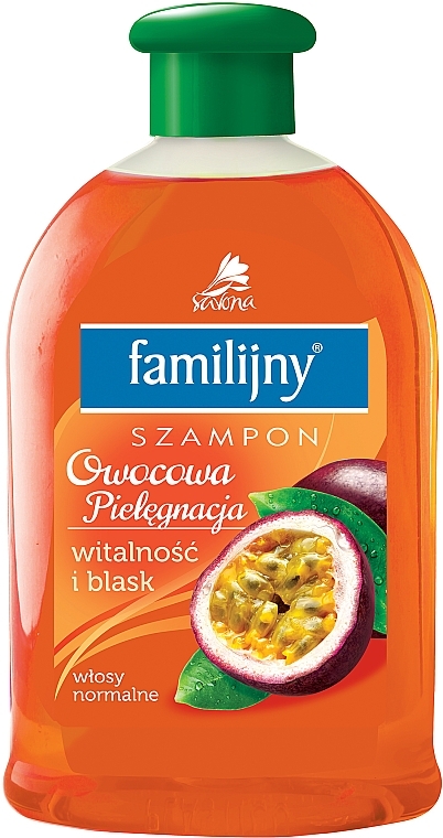 Normal Hair Shampoo - Pollena Savona Familijny Fruity Care Shampoo Vitality & Shine — photo N1