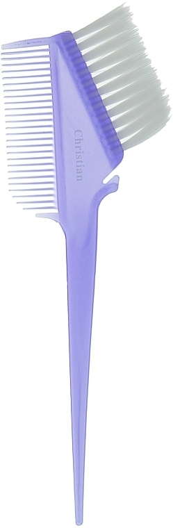 Hair Coloring Brush with Comb, CTB-277, purple - Christian — photo N1