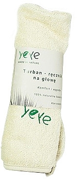 Turban Hair Towel, cotton weight 350 g, ecru - Yeye — photo N1