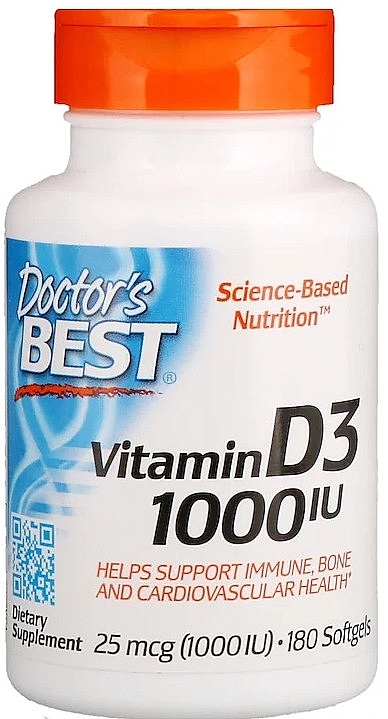 Vitamin D3 1000IU, softgels - Doctor's Best — photo N2