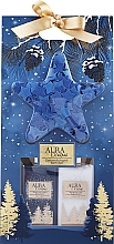 Fragrances, Perfumes, Cosmetics Christmas Set - Aura Cosmetics (b/wash/200ml + b/lot/200ml + bath/confetti/15g)