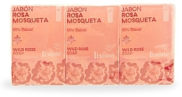 Set - Lixon Wild Rose Soap (soap/3x125g) — photo N1