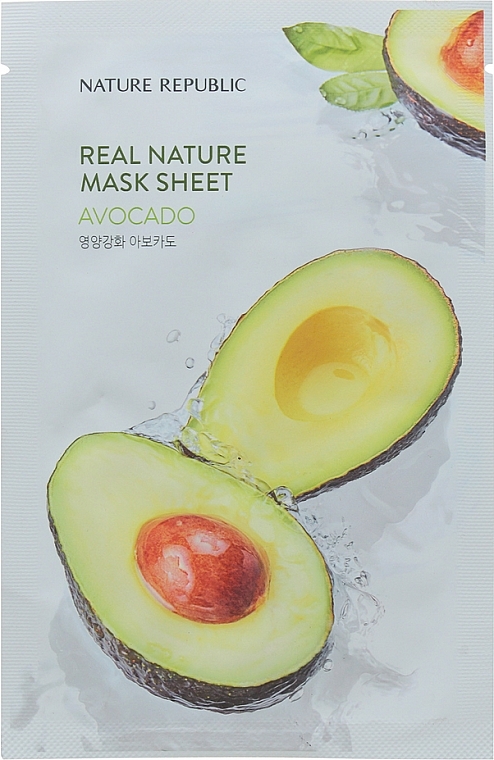 Avocado Sheet Mask - Nature Republic Real Nature Avocado Mask Sheet — photo N1