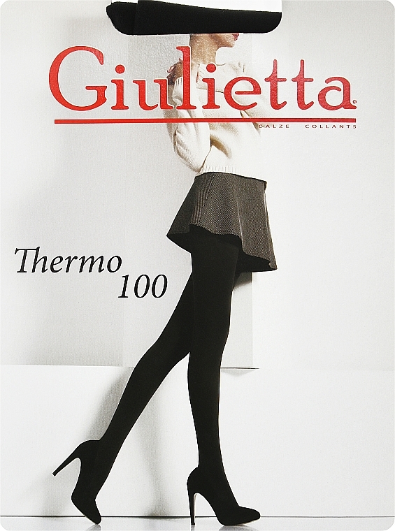 Tights "Thermo" 100 Den, nero - Giulietta — photo N1