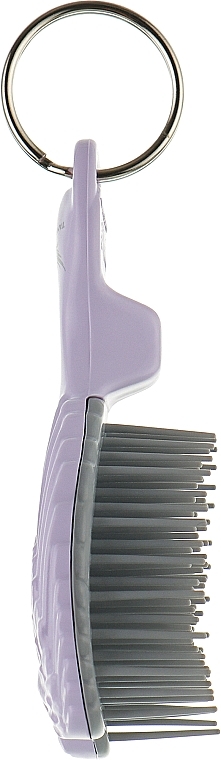 Kids Hair Brush-Keychain, purple - Tangle Angel Baby Brush Liliac — photo N3