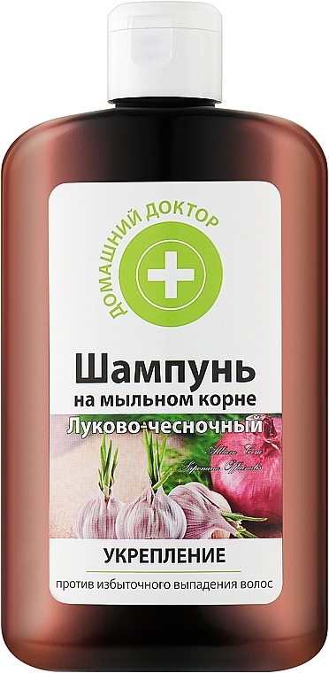 Anti Hair Loss Shampoo "Onion-Garlic" - Domashniy Doktor — photo N1