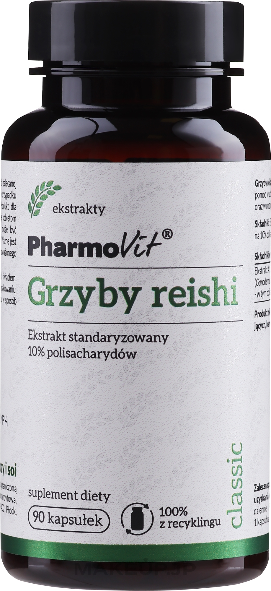 Dietary Supplement 'Reishi Extract' - PharmoVit Grzyby Reishi Extract 10% Polysaccharides — photo 90 ЊВ.