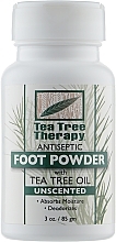 Tea Tree Oil Unscented Deodorant Foot Powder - Tea Tree Therapy Unscented Foot Powder — photo N1