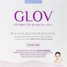 Makeup Remover Glove, lilac - Glov Comfort Hydro Demaquillage Gloves Very Berry — photo N2
