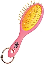 Fragrances, Perfumes, Cosmetics Hair Brush with Ring, pink - Wet Brush Neon Keychain Brush