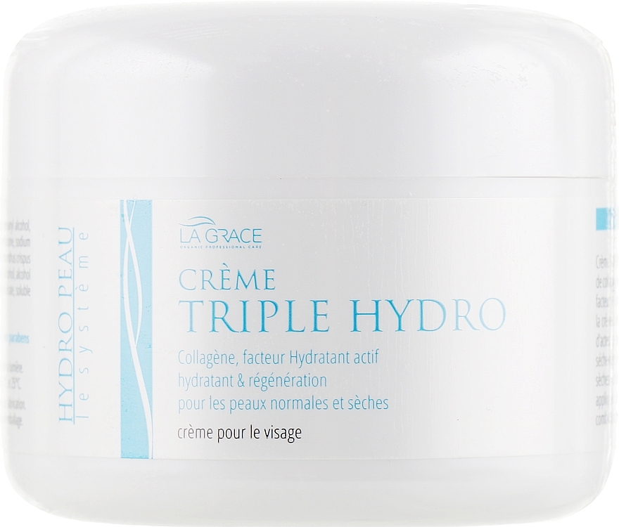 Face Cream with Collagen & Active Moisturizing Factor - La Grace Triple Hydra Cream — photo N7