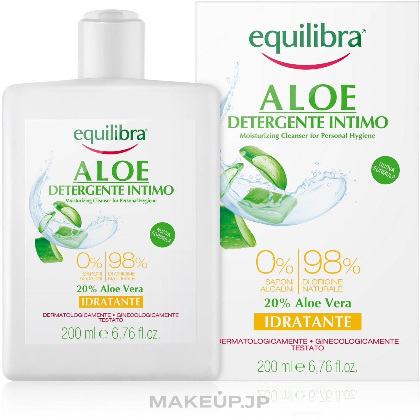 Moisturizing Intimate Wash Gel - Equilibra Aloe Moisturizing Cleanser For Personal Hygiene — photo 200 ml