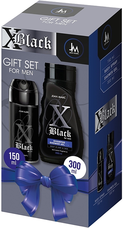 Set - Jean Marc X Black (deo/150ml+gel/300ml) — photo N1