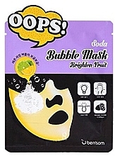 Fragrances, Perfumes, Cosmetics Brightening Facial Bubble Sheet Mask - Berrisom Soda Bubble Mask Brighten Fruit