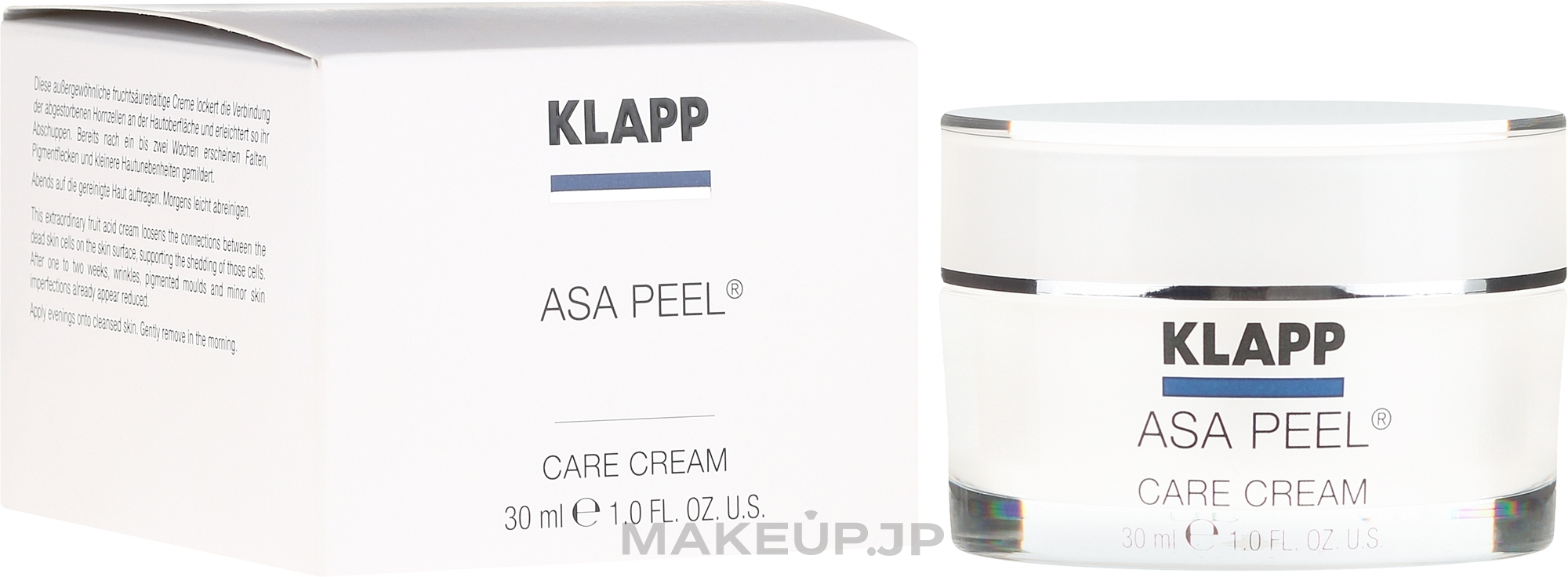Facial Peeling Cream - Klapp ASA Peel Cream ACA — photo 30 ml