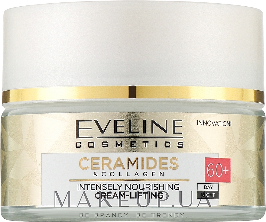 Intensive Nourishing Lifting Cream 60+ - Eveline Cosmetics Ceramides & Collagen — photo N2