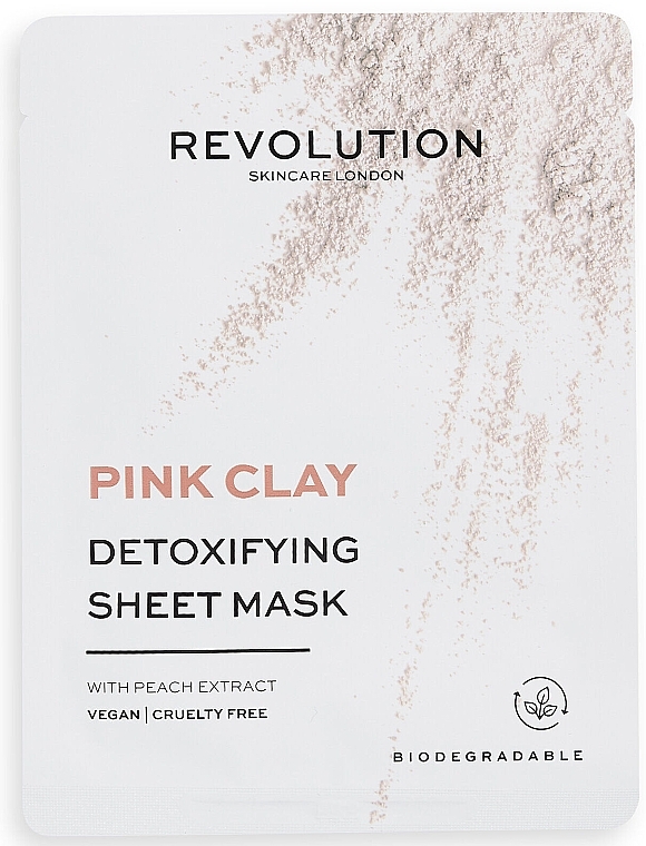 Sheet Mask Kit - Revolution Skincare Pink Clay Detoxifying Sheet Mask (f/mask/5pcs) — photo N3