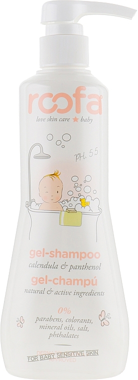 Baby Gel-Shampoo with Calendula & Panthenol - Roofa Calendula & Panthenol Gel-Shampoo — photo N2